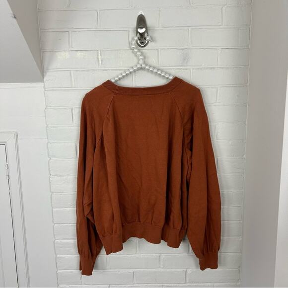 Christy Dawn Rust Burnt Orange Knit Sonny Sweater Size XL - Picture 11 of 11